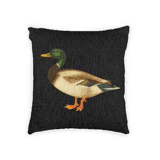 Mallard Duck Cute Duck Wild Duck Lover Woven Pillows