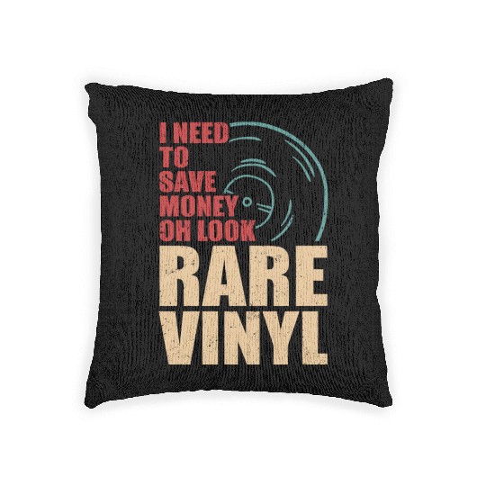 Vinyl Collector Record Collection Woven Pillows