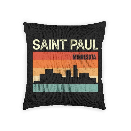 Saint Paul Minnesota Woven Pillows