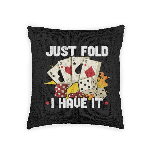 Poker Casino Poker Player Gambling Roulette Gift Woven Pillows