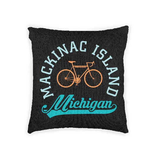 Mackinac Island Mi Souvenir Woven Pillows