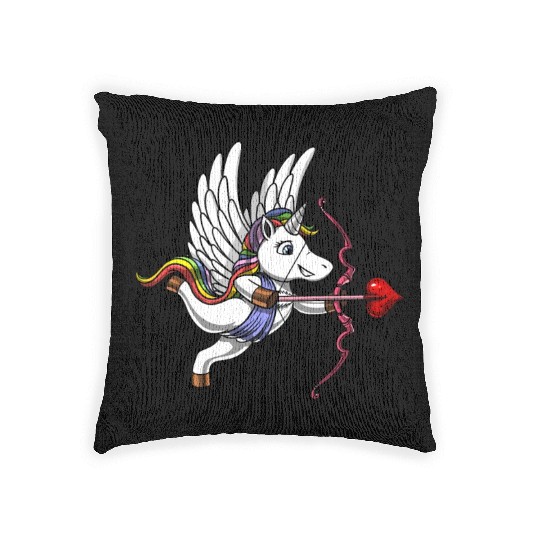 Unicorn Cupid Woven Pillows