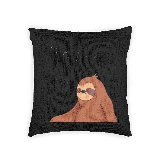 Relax and be Happy - Lazy Cute Funny Sloth Gift Woven Pillows