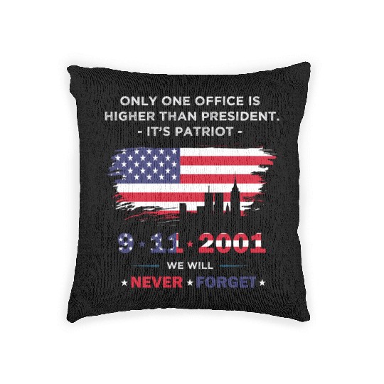 We will never forget the Patriot Day 911 Woven Pillows