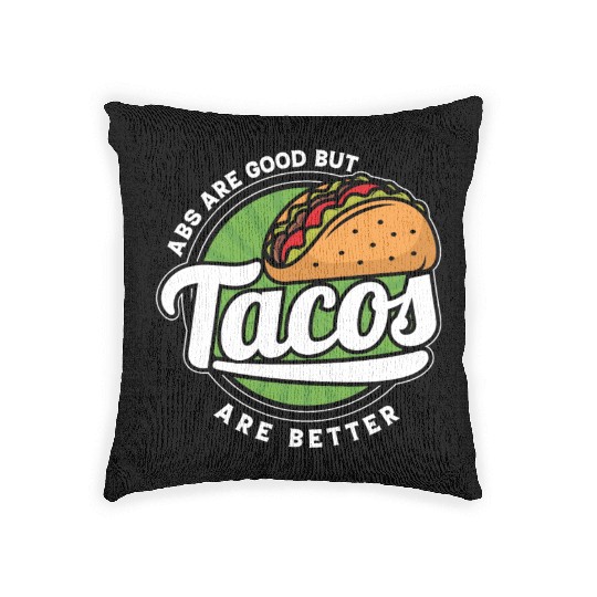 Mexican Tacos Food Lifestyle Food Lover Gifts Idea Woven Pillows