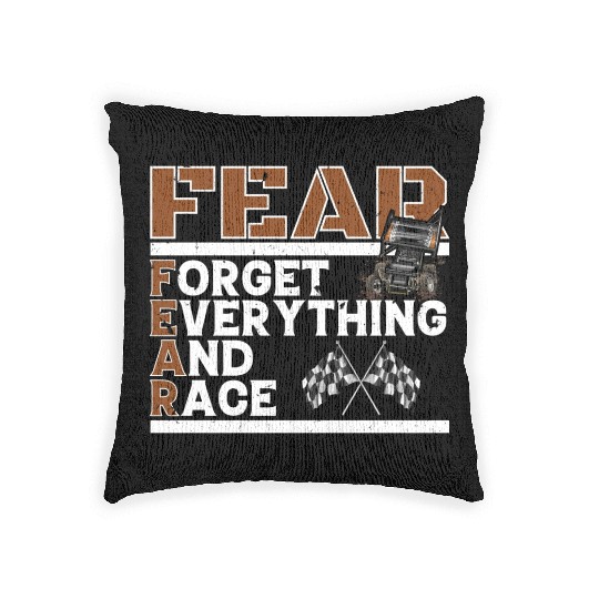 Dirt Track Racing Sport Drifting Tracker Lifestyle Woven Pillows