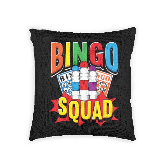 Bingo Squad Woven Pillows