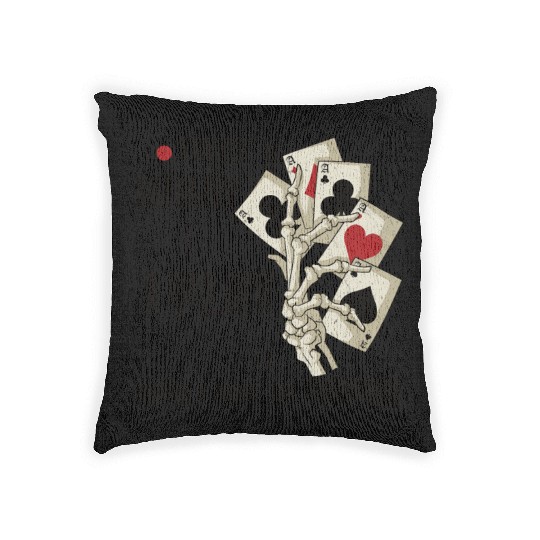 Poker Casino Poker Player Gambling Roulette Gift Woven Pillows