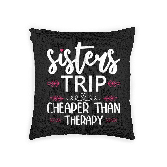 Womens Sisters Road Trip 2022 Weekend Woven Pillows