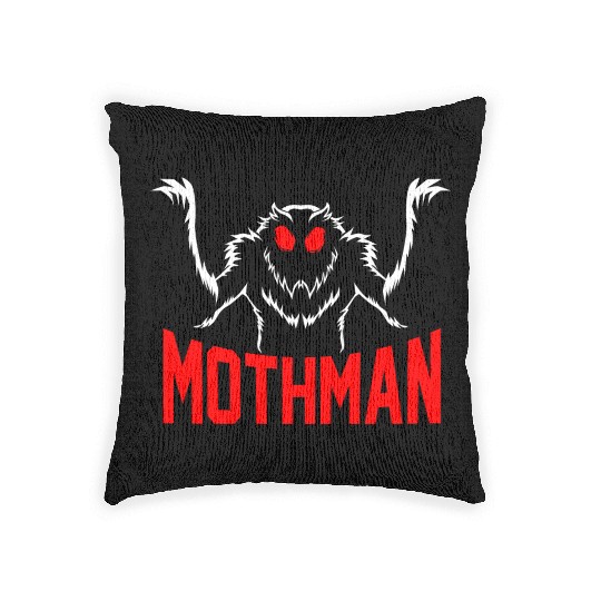 Folklore Monsters Cryptid Goth Mothman Woven Pillows