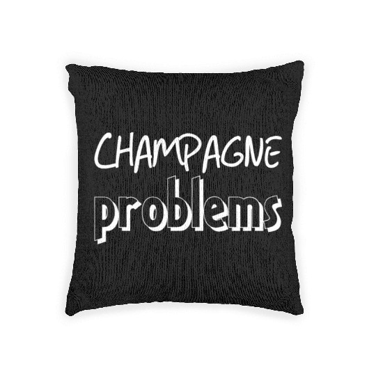 Champagne Problems Woven Pillows