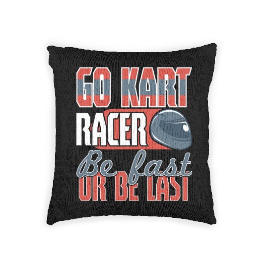 Its A Race Day Go Kart Racing Woven Pillows