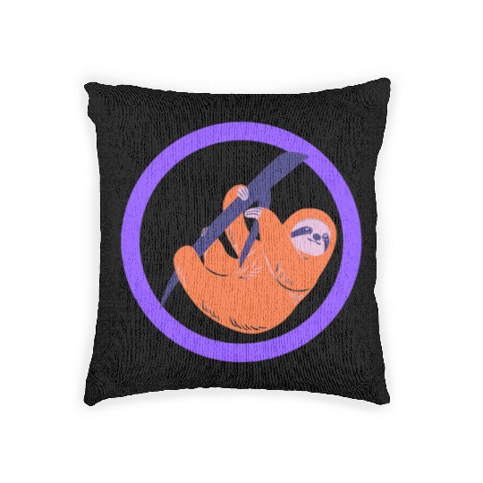 durable sloth Zoo design ready premium design Woven Pillows