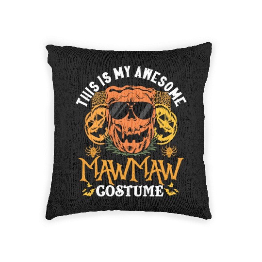 This Is My Awesome Mawmaw Costume Grandma Woven Pillows