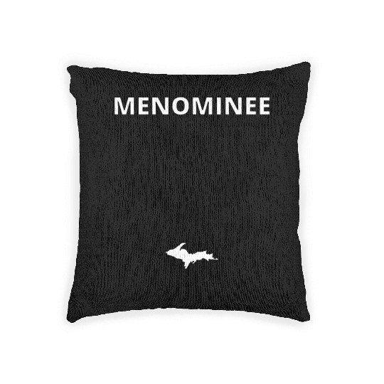 Menominee Michigan Upper Peninsula Woven Pillows
