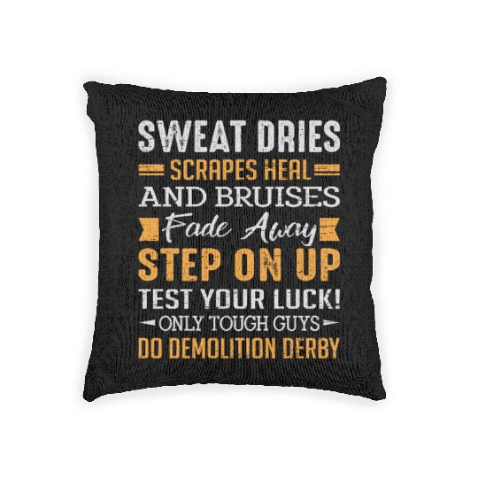 Demolition Derby Driver Demolition Derby Woven Pillows