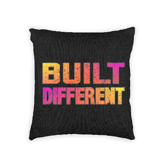 Built Different On Another Level Funny Gaming Woven Pillows