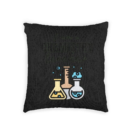 Back To School Educational Chemistry Teacher Woven Pillows