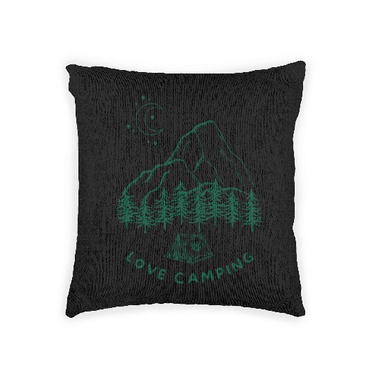Love Camping Woven Pillows