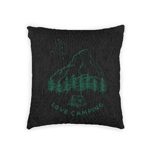 Love Camping Woven Pillows