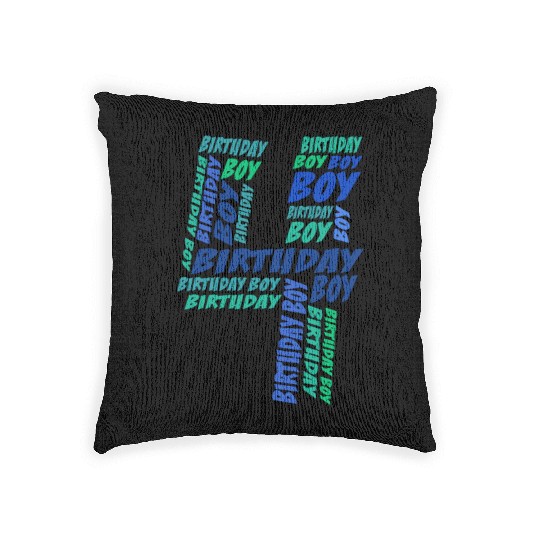 Birthday Boy 4th Birthday | Boys Birthday Woven Pillows |