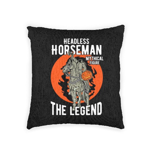 Headless Horseman Halloween Woven Pillows, Halloween Party