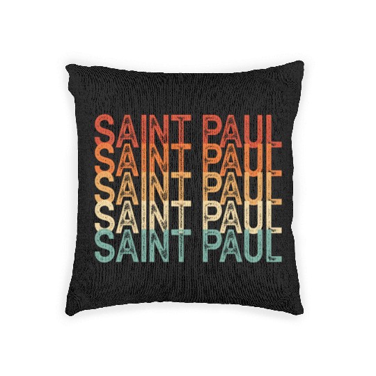 Saint Paul Minnesota Woven Pillows