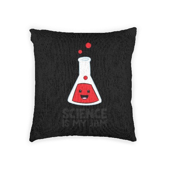 Science Is My Jam Funny Science Teacher Woven Pillows