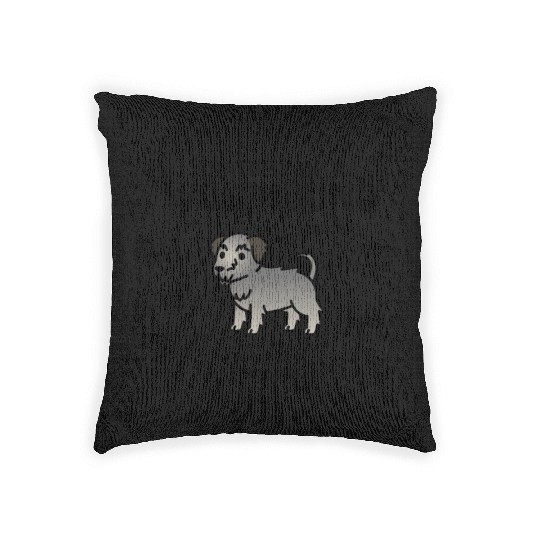 Anatomy Of A Irish Wolfhound Woven Pillows