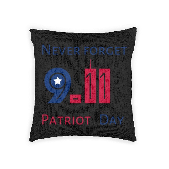 Never Forget Patriot Day 9.11 Woven Pillows