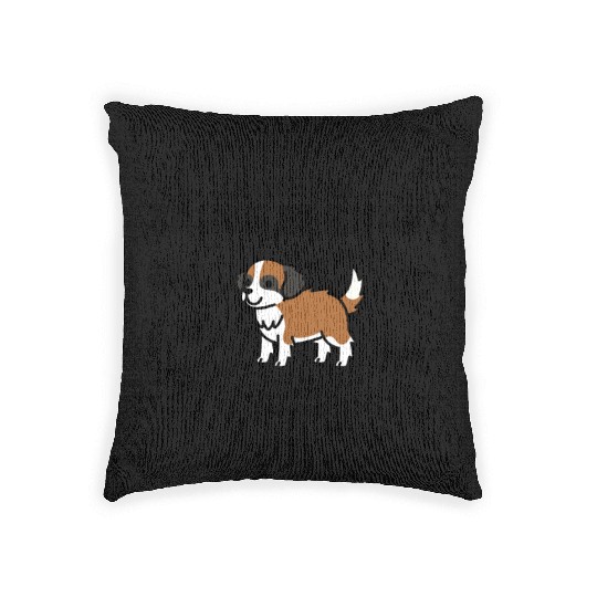 Anatomy Of A Saint Bernard Woven Pillows