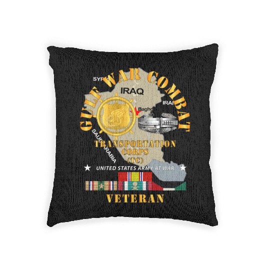 Army War Combat Vet Transportation Corps X 300 Woven Pillows