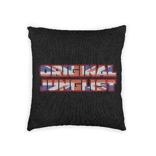 Original Junglist DNB Drum n Bass UK Remix Woven Pillows