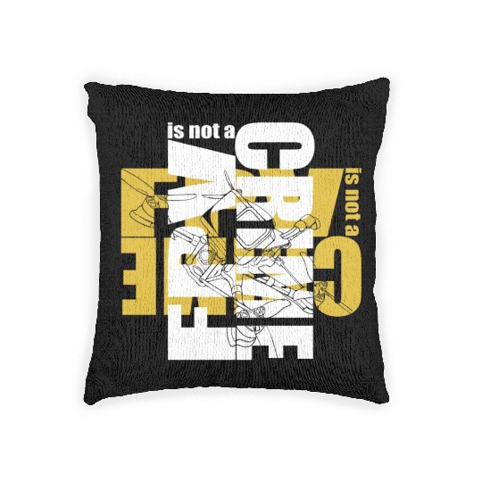 FPV is not a Crime Drone Woven Pillows