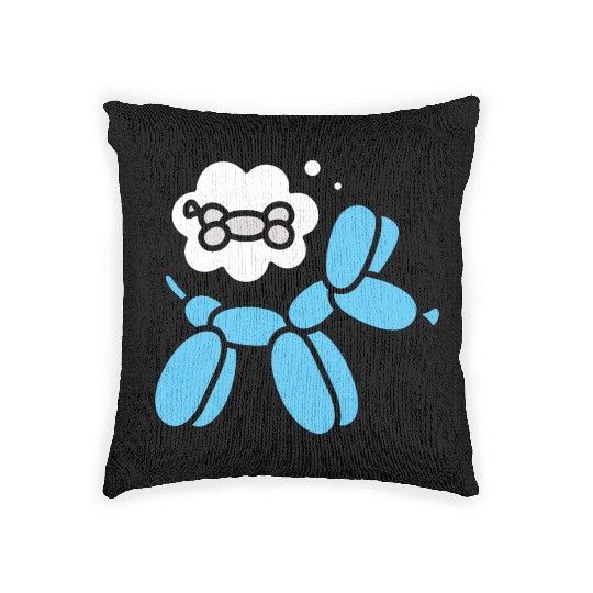 Balloon animal balloon twister balloon dog bone Woven Pillows