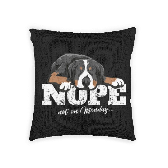 Bernese Mountain Dog Idea Woven Pillows
