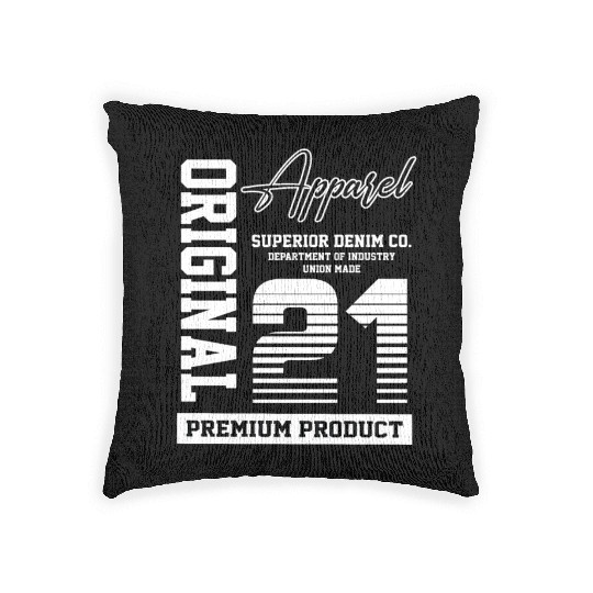 2021 Vintage Birthday Vintage Gift Retro Woven Pillows
