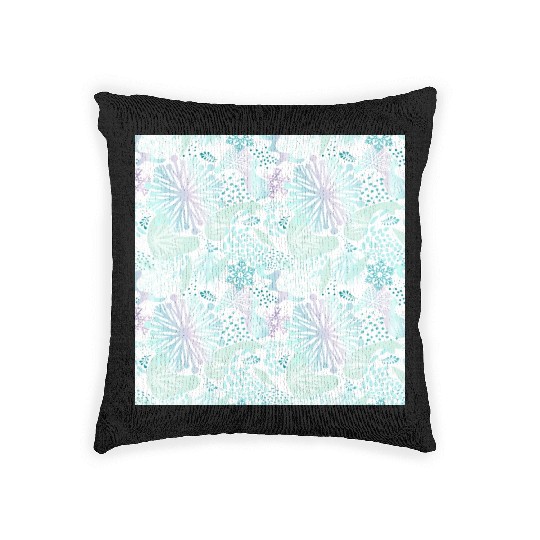 Abstract Winter Pattern Woven Pillows