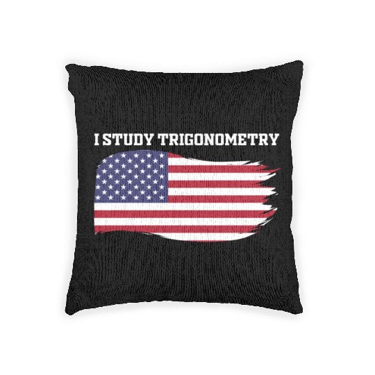 I Study Triggernometry 2nd Aamendment US American Woven Pillows