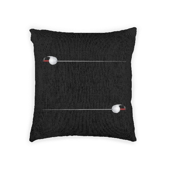 Fencing Make New Friends and Stab Them Sports Pun Woven Pillows