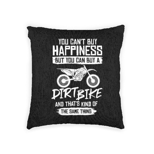 Dirt Bike Electric Motocross Riding MX Rider Woven Pillows