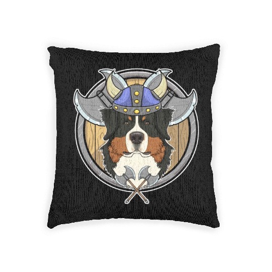 Bernese Mountain Dog I Valhalla I Viking Woven Pillows