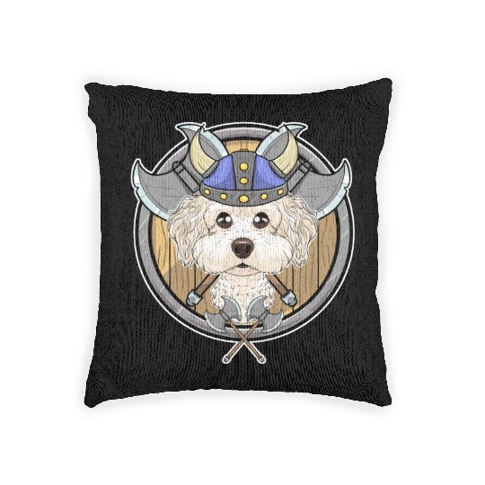 Bichon Frise I Valhalla I Viking Woven Pillows