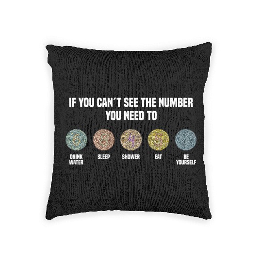 Ishihara Numbers - Be Yourself Woven Pillows