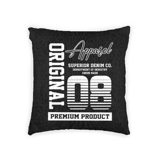 2008 Vintage Birthday Vintage Gift Retro Woven Pillows