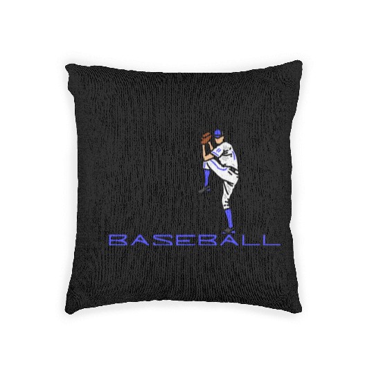 Just Baseball (Pitcher) Woven Pillows