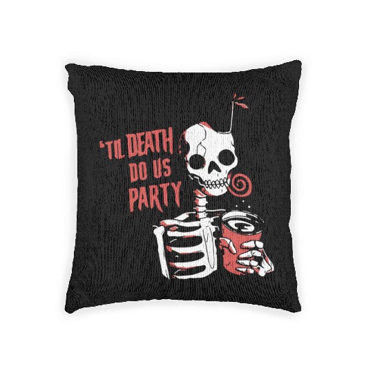 Til Death Do Us Party Woven Pillows