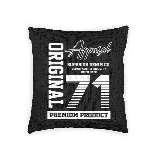 1971 Vintage Birthday Vintage Gift Retro Woven Pillows
