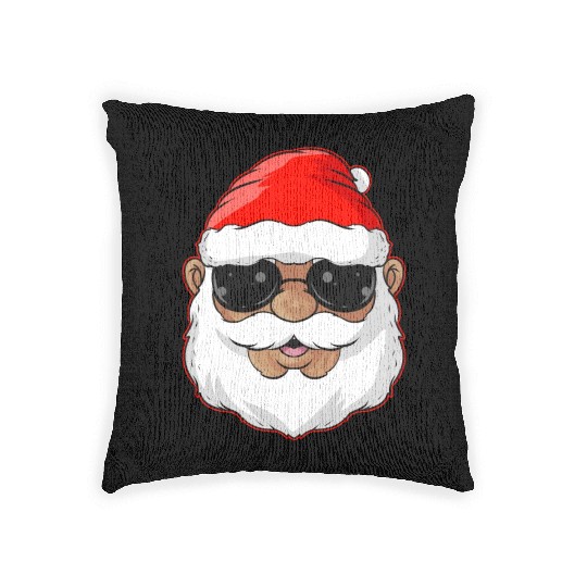 Afro american toddler Black History Month Woven Pillows