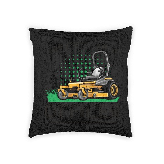 Gardening Plants Gardener lawn mowing Leaf Blower Woven Pillows